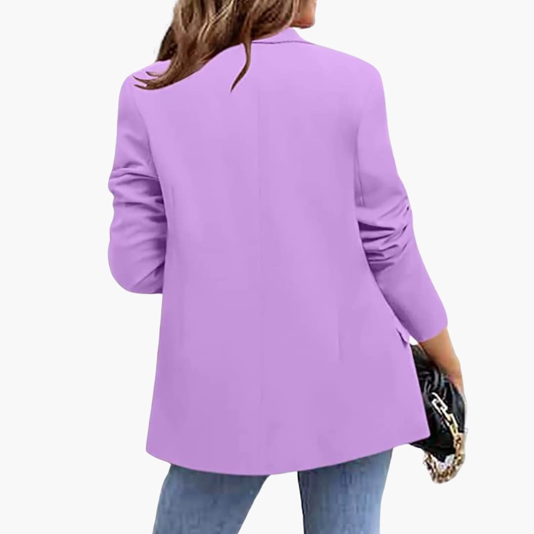 Slim-Fit Blazer – Notched Collar – Long Sleeves