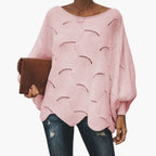 Knit Sweater – Batwing Sleeves