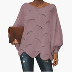 Knit Sweater – Batwing Sleeves