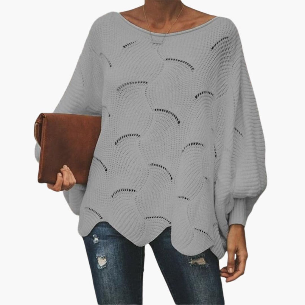 Knit Sweater – Batwing Sleeves