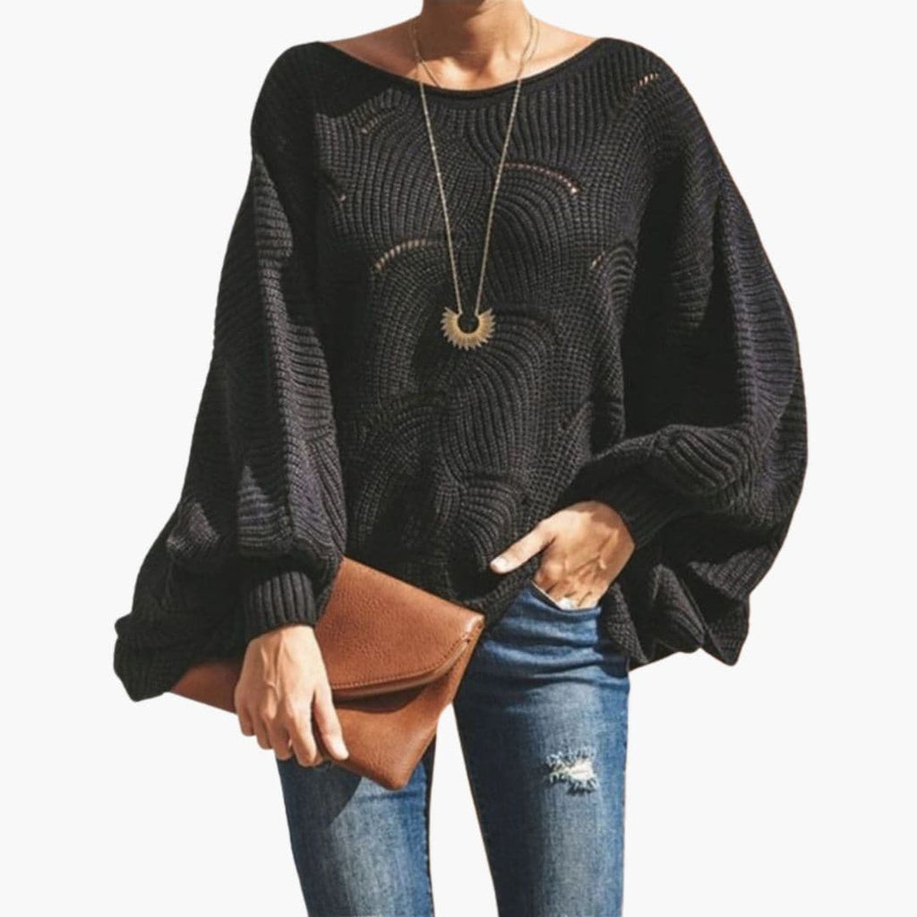 Knit Sweater – Batwing Sleeves