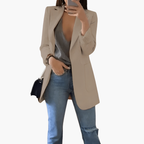 Blazer Jacket – Open Front – Long Sleeves