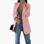 Blazer Jacket – Open Front – Long Sleeves