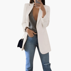 Blazer Jacket – Open Front – Long Sleeves