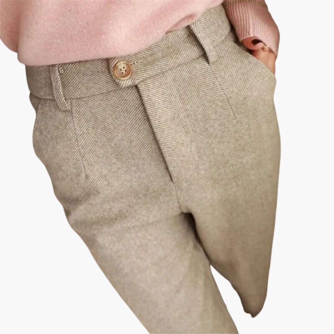 High-Waist Pants – Side Pockets