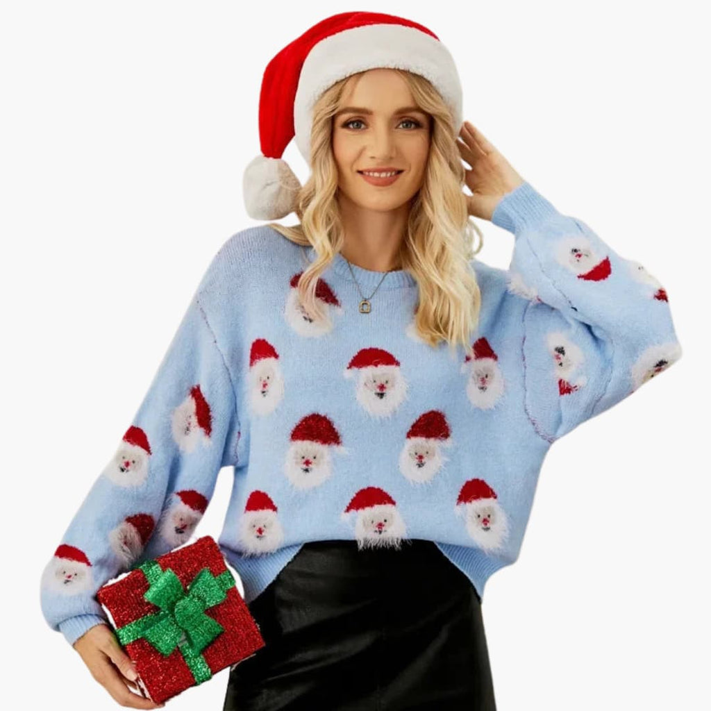 Pullover Sweater – Round Neck – Festive Pattern