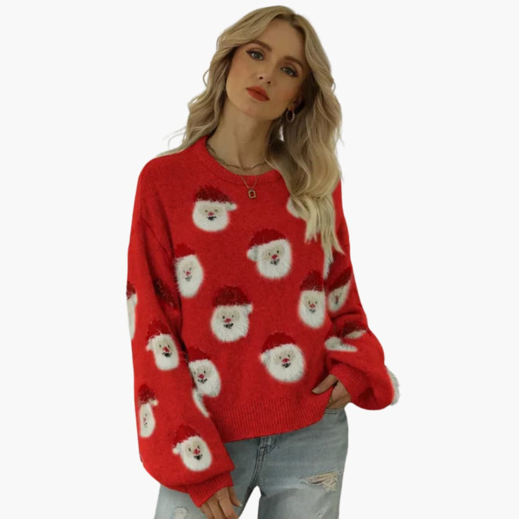 Pullover Sweater – Round Neck – Festive Pattern
