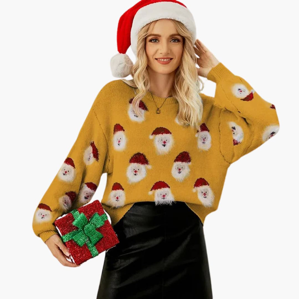 Pullover Sweater – Round Neck – Festive Pattern