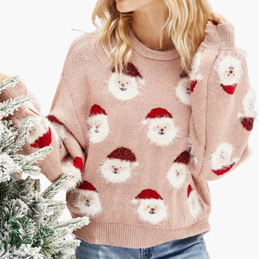 Pullover Sweater – Round Neck – Festive Pattern