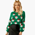 Pullover Sweater – Round Neck – Festive Pattern