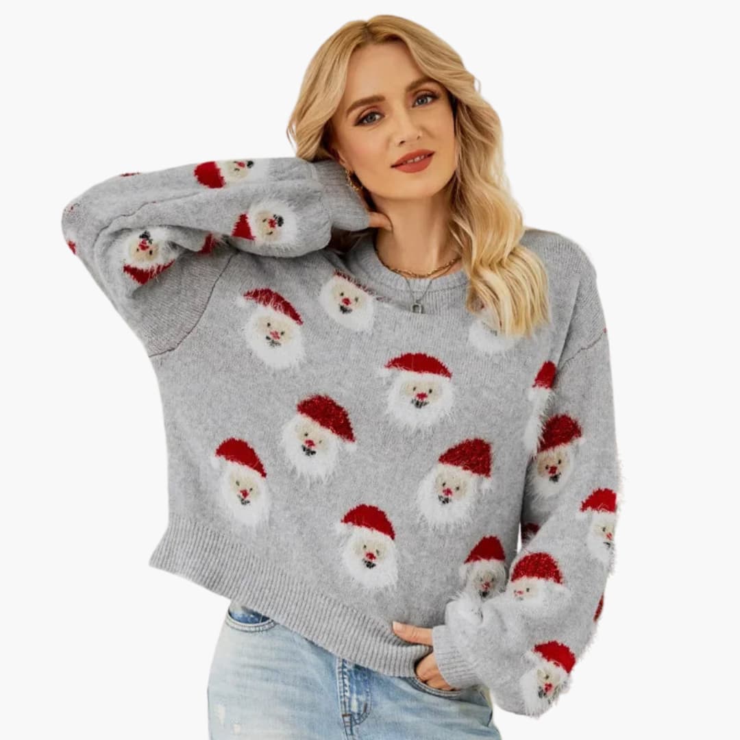 Pullover Sweater – Round Neck – Festive Pattern