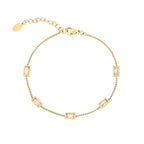 Diamond Glow Bracelet Gold – Sparkling Gemstone-Inspired Jewelry
