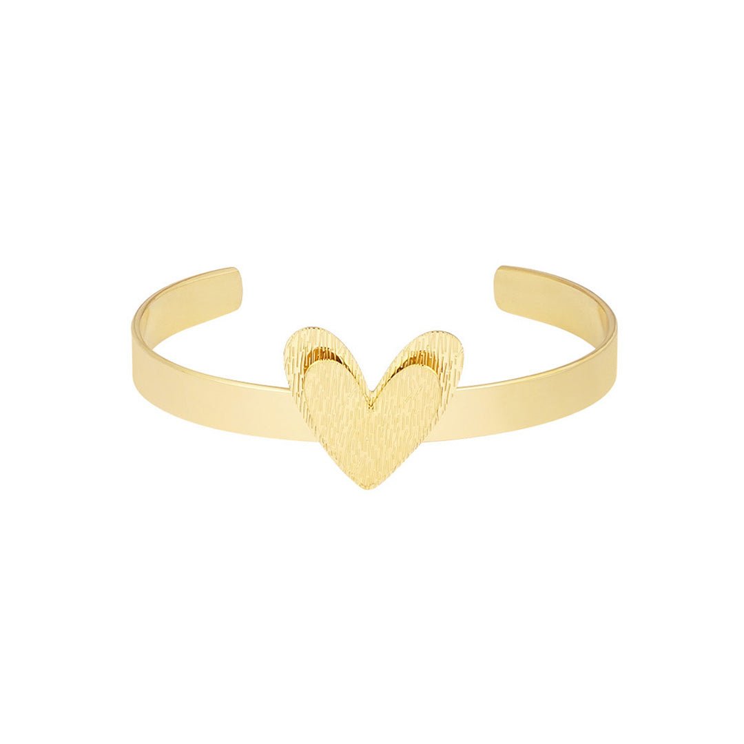 Double Love Bracelet Gold – Elegant Double Heart Chain Jewelry