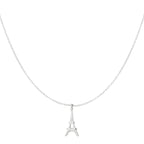 Eiffel Elegance Necklace Silver – Paris-Inspired Minimalist Jewelry