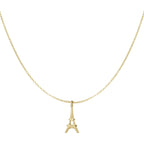 Eiffel Elegance Necklace Gold – Paris-Inspired Minimalist Pendant