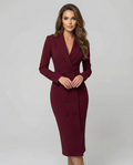 Chic Black Blazer Dress – Tailored Elegance for Office and Evening Events