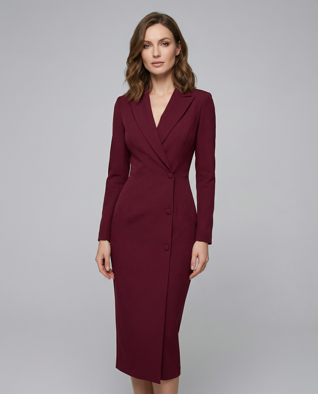 Chic Black Blazer Dress – Tailored Elegance for Office and Evening Events
