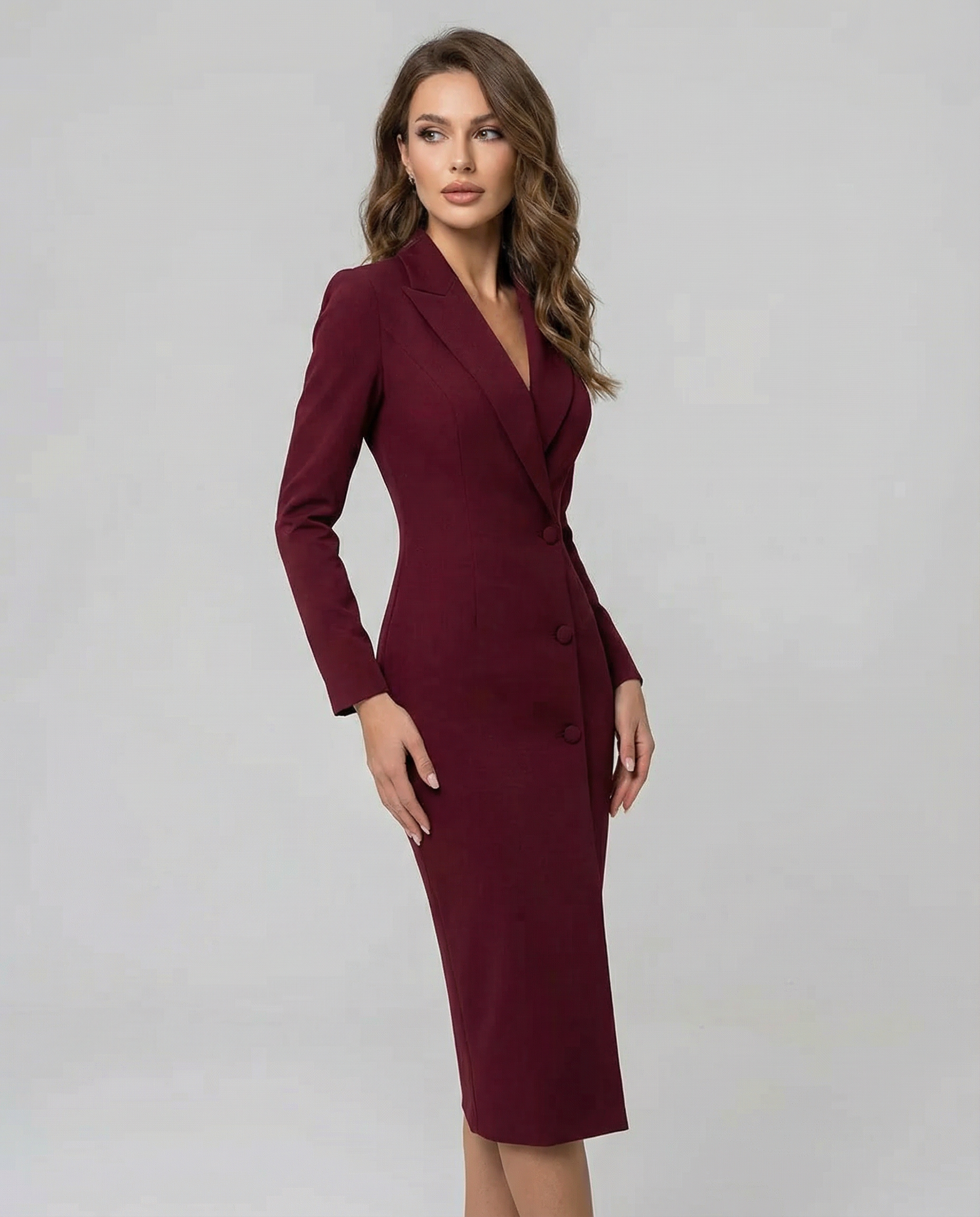 Chic Black Blazer Dress – Tailored Elegance for Office and Evening Events