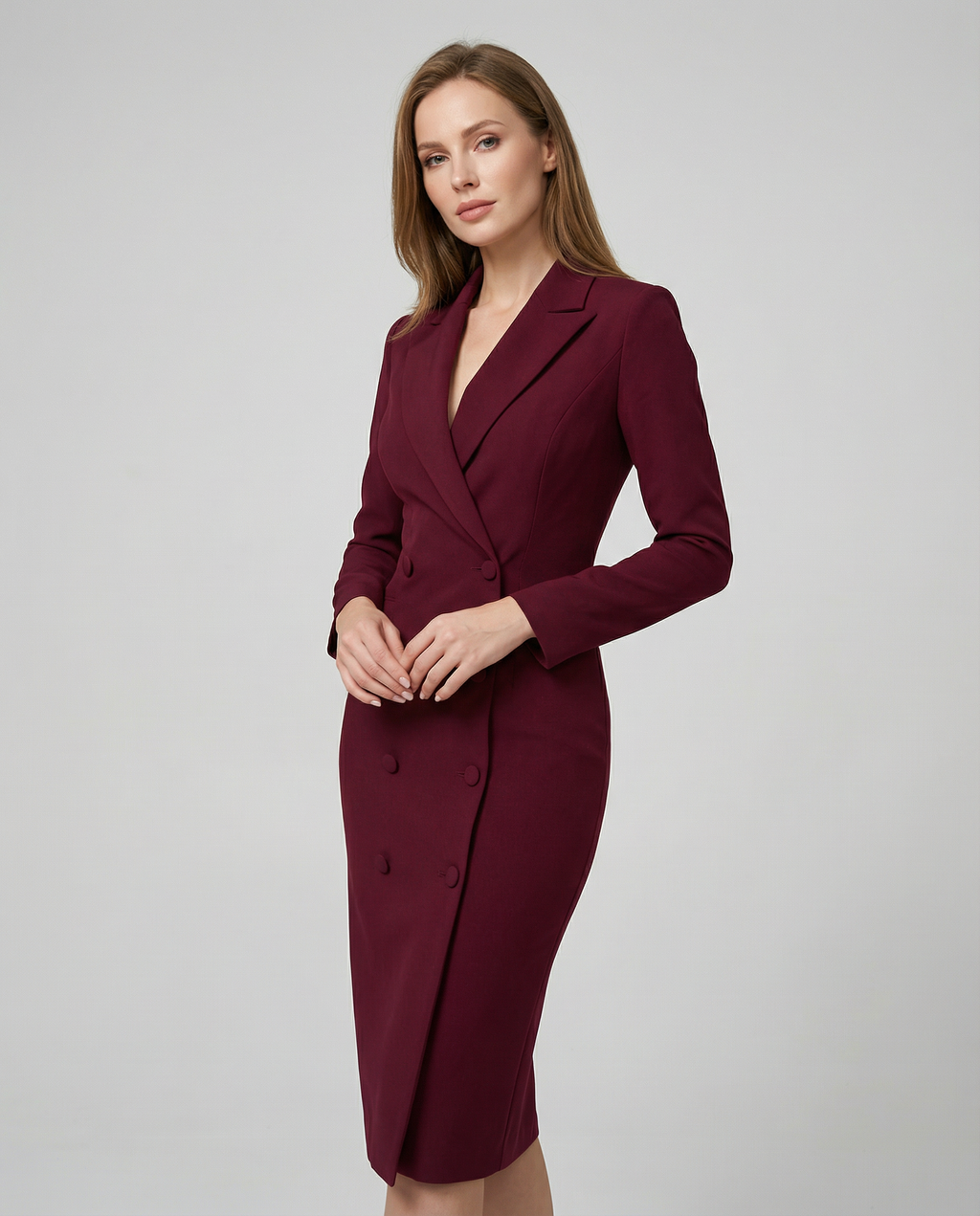Chic Black Blazer Dress – Tailored Elegance for Office and Evening Events