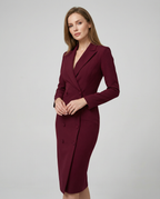 Chic Black Blazer Dress – Tailored Elegance for Office and Evening Events