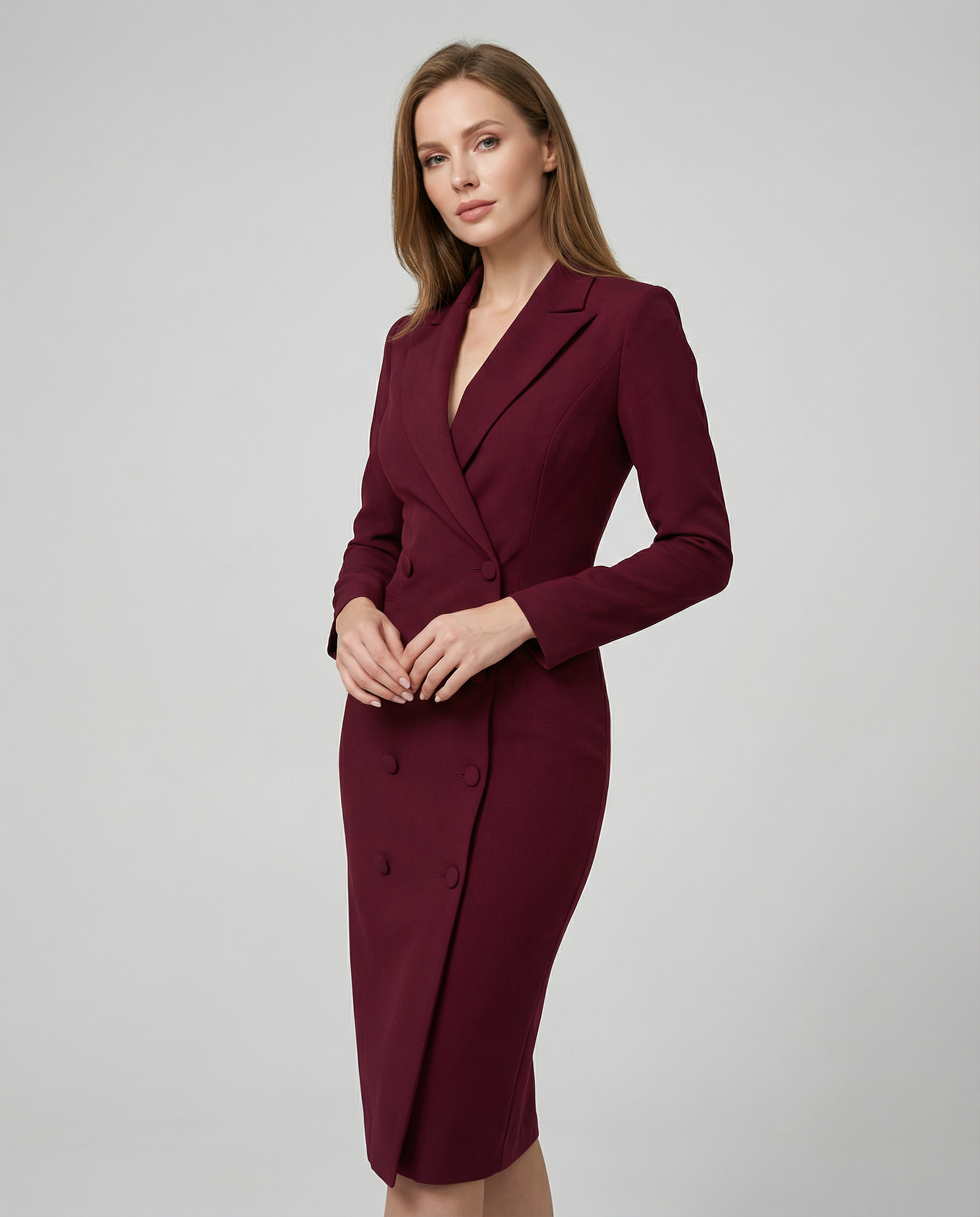 Chic Black Blazer Dress – Tailored Elegance for Office and Evening Events