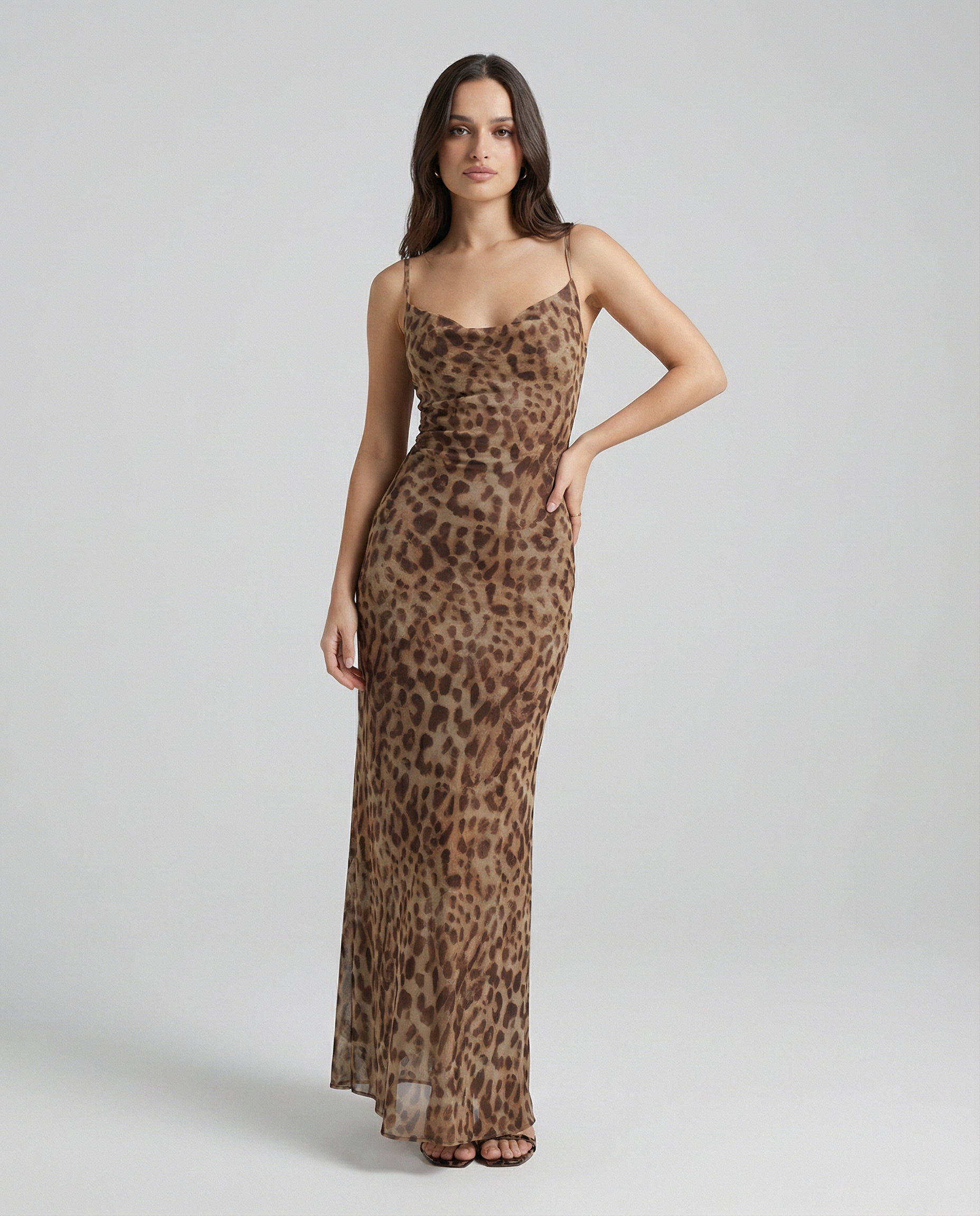 Leopard Print Swing Dress – Playful Ruffled Summer Party Outfit