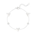 Gleaming Love Bracelet Silver – Romantic Heart Pendant Jewelry