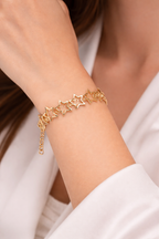 Gold Star Link Bracelet Gold – Celestial Star Chain Jewelry