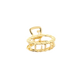 Oval Round Quilted Hair Clip Gold – Textured Quilted Hair Accessory