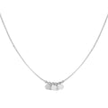 Hanging Coins Necklace Silver – Boho Layered Coin Pendant Jewelry