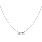 Hanging Coins Necklace Silver – Boho Layered Coin Pendant Jewelry