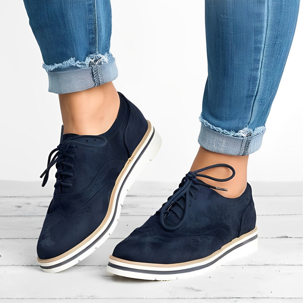 Oxford Lace-Up Shoes with Cut-Out Details