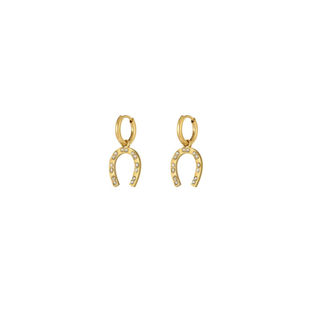 Horseshoe Gold Plated Earrings for Women