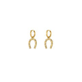Horseshoe Gold Plated Earrings for Women