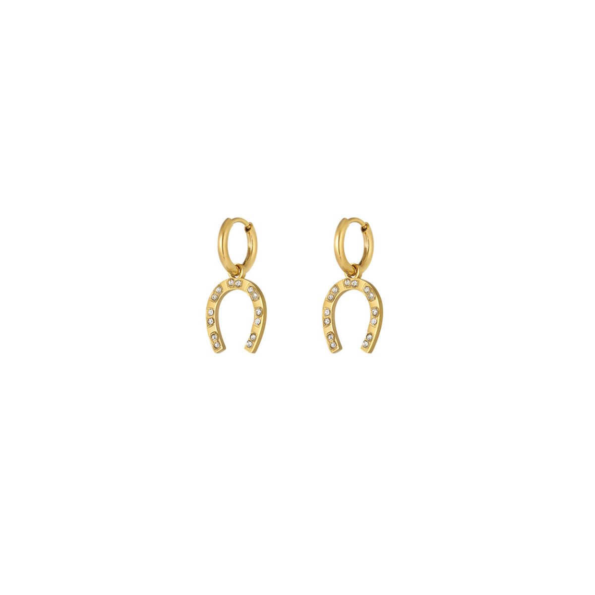 Horseshoe Gold Plated Earrings for Women