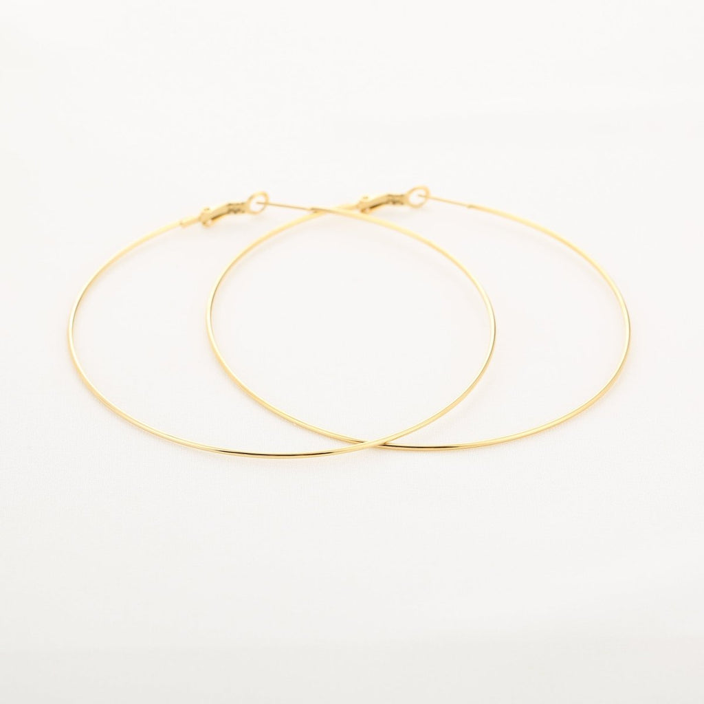 Classic Big Gold Hoop Earrings for Women