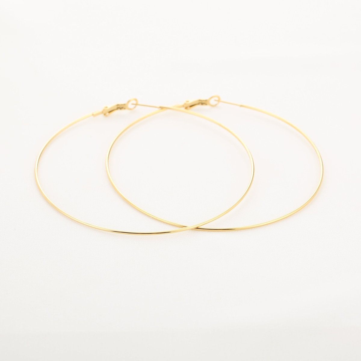 Classic Big Gold Hoop Earrings for Women