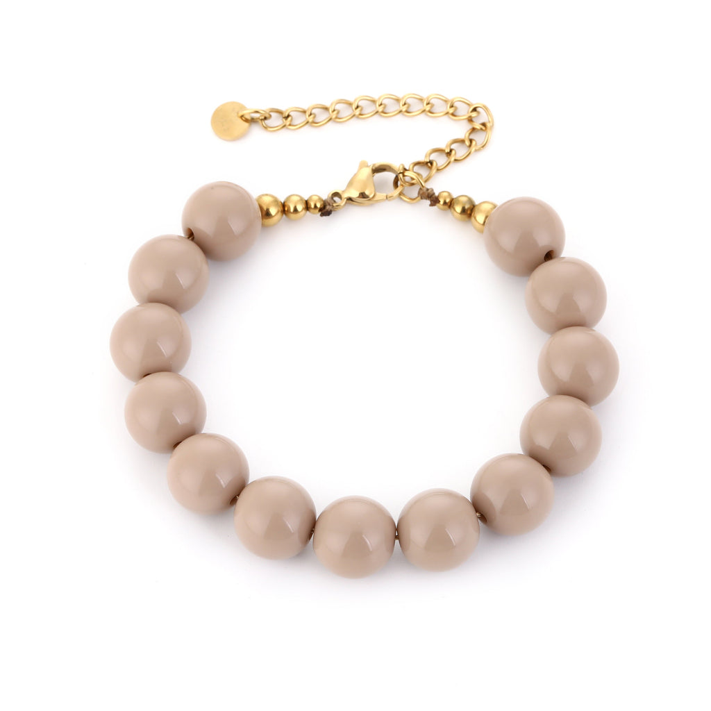 Neutral Chic Bracelet Gold – Minimalist Beige-Tone Jewelry