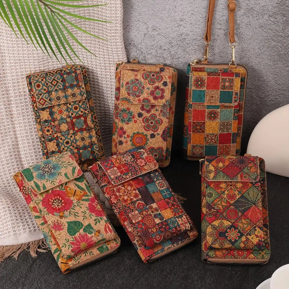 Boho Floral Crossbody Wallet