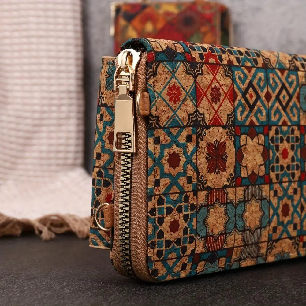 Boho Floral Crossbody Wallet