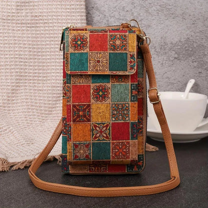 Boho Floral Crossbody Wallet