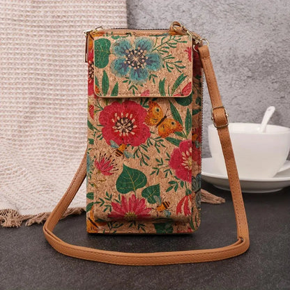 Boho Floral Crossbody Wallet