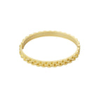 Link Bangle Bracelet Gold – Minimalist Modern Cuff Jewelry