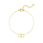 Linked Luck Bracelet Gold – Minimalist Lucky Charm Chain Jewelry