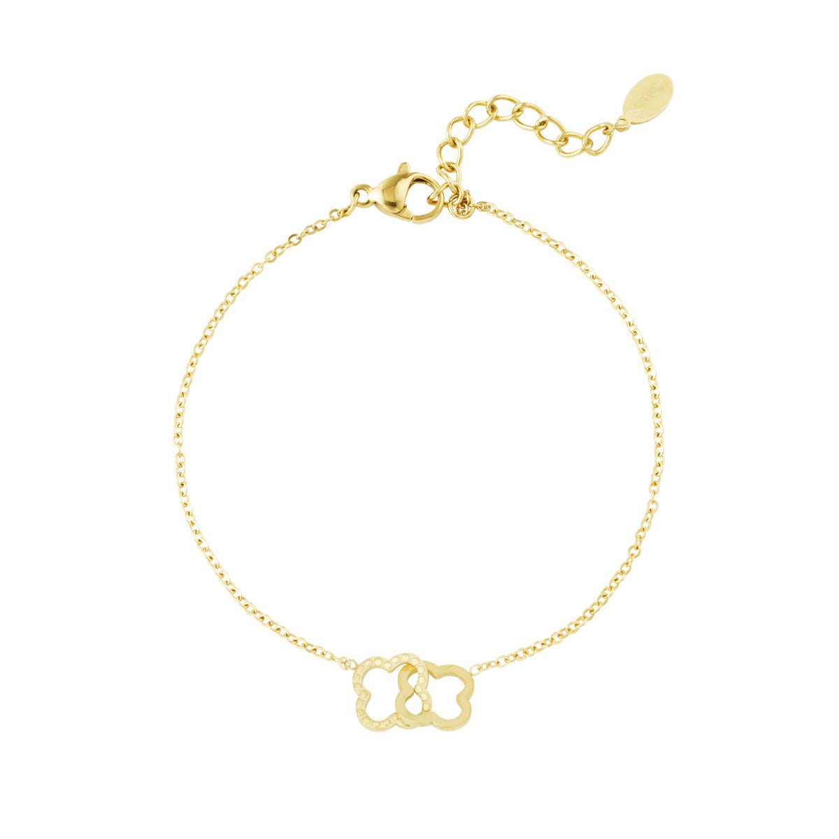 Linked Luck Bracelet Gold – Minimalist Lucky Charm Chain Jewelry
