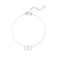 Linked Luck Bracelet Silver – Dainty Lucky Charm Chain Jewelry