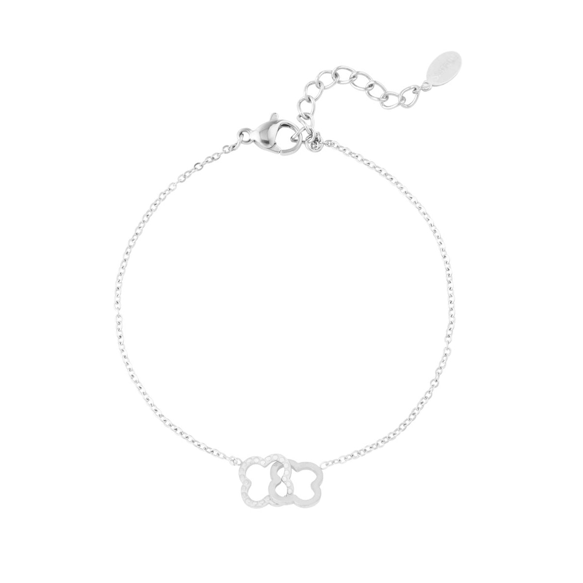 Linked Luck Bracelet Silver – Dainty Lucky Charm Chain Jewelry