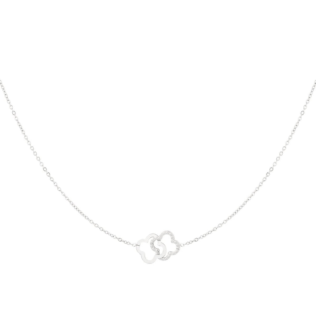 Linked Luck Necklace Silver – Minimalist Chain with Lucky Charms