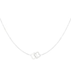 Linked Luck Necklace Silver – Minimalist Chain with Lucky Charms