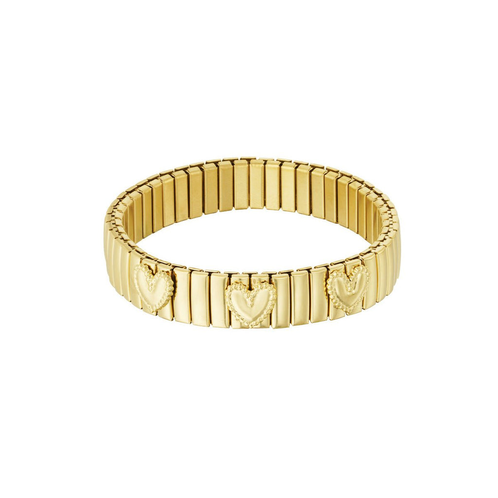 Love Link Hearts Bracelet Gold – Romantic Heart Chain Jewelry